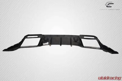 2018-2023 Ford Mustang Carbon Creations Grid Rear Diffuser - 1 Piece - 115006