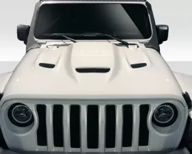 2019-2023 Jeep Wrangler JL Gladiator JT Duraflex Hellcat Look Hood - 1 Piece