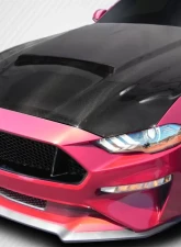 2018-2023 Ford Mustang Carbon Creations CVX Hood - 1 Piece                                     - 115010 - Image 2