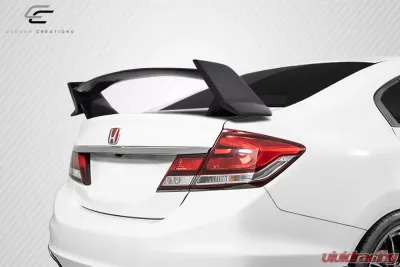 2006-2015 Honda Civic 4DR Sedan Carbon Creations Type R Look Rear Wing Spoiler - 1 Piece - 115045