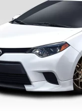 2014-2016 Toyota Corolla Duraflex Zeta Front Lip Under Spoiler ( base model only ) - 3 Piece                                     - 115046 - Image 2