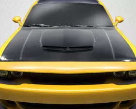 2008-2023 Dodge Challenger Carbon Creations TA Look Hood - 1 Piece