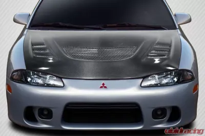 1995-1999 Mitsubishi Eclipse Eagle Talon Carbon Creations Evo GT Hood - 1 Piece - 115128