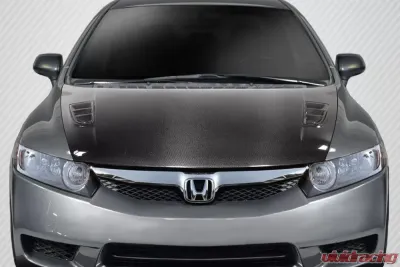 2006-2011 Honda Civic 4DR Carbon Creations Type M Hood - 1 Piece - 115131