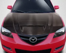 2004-2008 Mazda 3 4DR Carbon Creations M-Speed Hood - 1 Piece