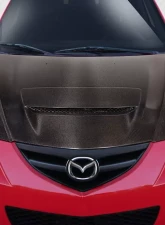 2004-2008 Mazda 3 4DR Carbon Creations M-Speed Hood - 1 Piece                                     - 115133 - Image 10