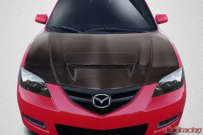 2004-2008 Mazda 3 4DR Carbon Creations M-Speed Hood - 1 Piece - 115133