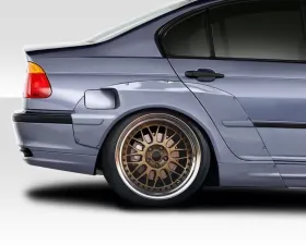 1999-2001 BMW 3 Series E46 4DR Duraflex Circuit Wide Body Rear Fenders Flares - 4 Piece