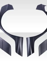 1999-2001 BMW 3 Series E46 4DR Duraflex Circuit Wide Body Rear Fenders Flares - 4 Piece                                     - 115154 - Image 2