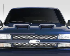 1999-2002 Chevrolet Silverado 2000-2006 Tahoe Suburban Duraflex Dual Ram Air Hood - 1 Piece