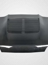 1987-1993 Ford Mustang Carbon Creations GT500 V2 Hood - 1 Piece                                     - 115188 - Image 2