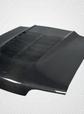 1987-1993 Ford Mustang Carbon Creations GT500 V2 Hood - 1 Piece                                     - 115188 - Image 3