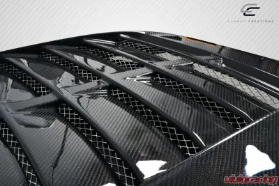 1987-1993 Ford Mustang Carbon Creations GT500 V2 Hood - 1 Piece - 115188