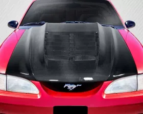 1994-1998 Ford Mustang Carbon Creations GT500 V2 Hood - 1 Piece