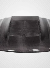 1994-1998 Ford Mustang Carbon Creations GT500 V2 Hood - 1 Piece                                     - 115190 - Image 2