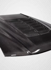 1994-1998 Ford Mustang Carbon Creations GT500 V2 Hood - 1 Piece                                     - 115190 - Image 4