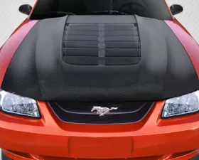 1999-2004 Ford Mustang Carbon Creations GT500 V2 Hood - 1 Piece