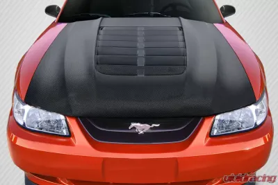 1999-2004 Ford Mustang Carbon Creations GT500 V2 Hood - 1 Piece - 115192