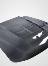 1999-2004 Ford Mustang Carbon Creations GT500 V2 Hood - 1 Piece                                     - 115192 - Image 4