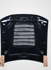 1999-2004 Ford Mustang Carbon Creations GT500 V2 Hood - 1 Piece                                     - 115192 - Image 8