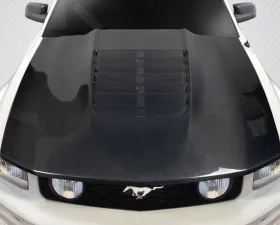 2005-2009 Ford Mustang Carbon Creations GT500 V2 Hood - 1 Piece