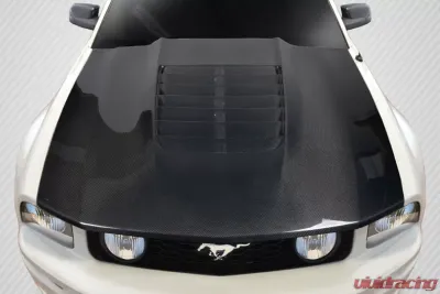 2005-2009 Ford Mustang Carbon Creations GT500 V2 Hood - 1 Piece - 115194