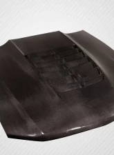 2010-2012 Ford Mustang Carbon Creations GT500 V2 Hood - 1 piece                                     - 115196 - Image 5