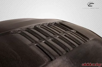 2010-2012 Ford Mustang Carbon Creations GT500 V2 Hood - 1 piece - 115196