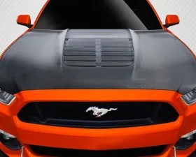 2015-2017 Ford Mustang Carbon Creations GT500 V2 Hood - 1 Piece