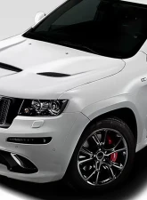 2011-2022 Jeep Grand Cherokee Duraflex Hellcat Look Hood - 1 Piece                                     - 115219 - Image 8