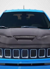 2011-2022 Jeep Grand Cherokee Carbon Creations Hellcat Look Hood - 1 Piece                                     - 115220 - Image 7