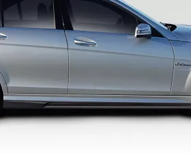 2008-2014 Mercedes C Class C63 W204 AF-1 Side Skirts Rocker Panels ( GFK ) - 2 Piece