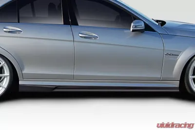 2008-2014 Mercedes C Class C63 W204 AF-1 Side Skirts Rocker Panels ( GFK ) - 2 Piece - 115236