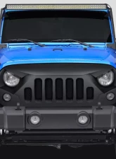 2007-2018 Jeep Wrangler Duraflex Predator Grille - 1 Piece                                     - 115250 - Image 6