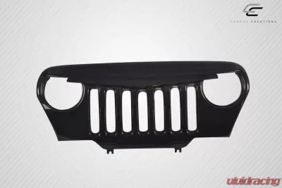 1997-2006 Jeep Wrangler Carbon Creations Predator Grille - 1 Piece - 115253