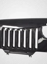 1997-2006 Jeep Wrangler Carbon Creations Predator Grille - 1 Piece                                     - 115253 - Image 3