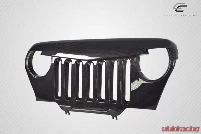 1997-2006 Jeep Wrangler Carbon Creations Predator Grille - 1 Piece - 115253