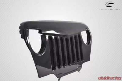 1997-2006 Jeep Wrangler Carbon Creations Predator Grille - 1 Piece - 115253