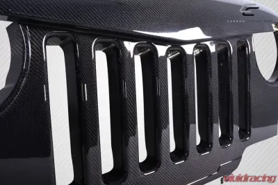 1997-2006 Jeep Wrangler Carbon Creations Predator Grille - 1 Piece - 115253
