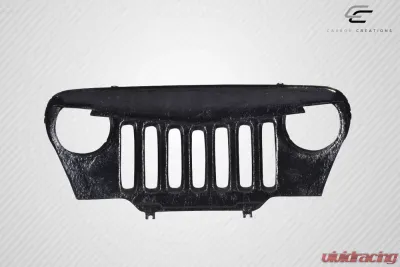 1997-2006 Jeep Wrangler Carbon Creations Predator Grille - 1 Piece - 115253