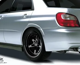 2002-2007 Subaru Impreza WRX STI 4DR Duraflex STI Look Rear Fender Flares - 4 Piece