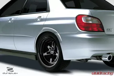 2002-2007 Subaru Impreza WRX STI 4DR Duraflex STI Look Rear Fender Flares - 4 Piece - 115335