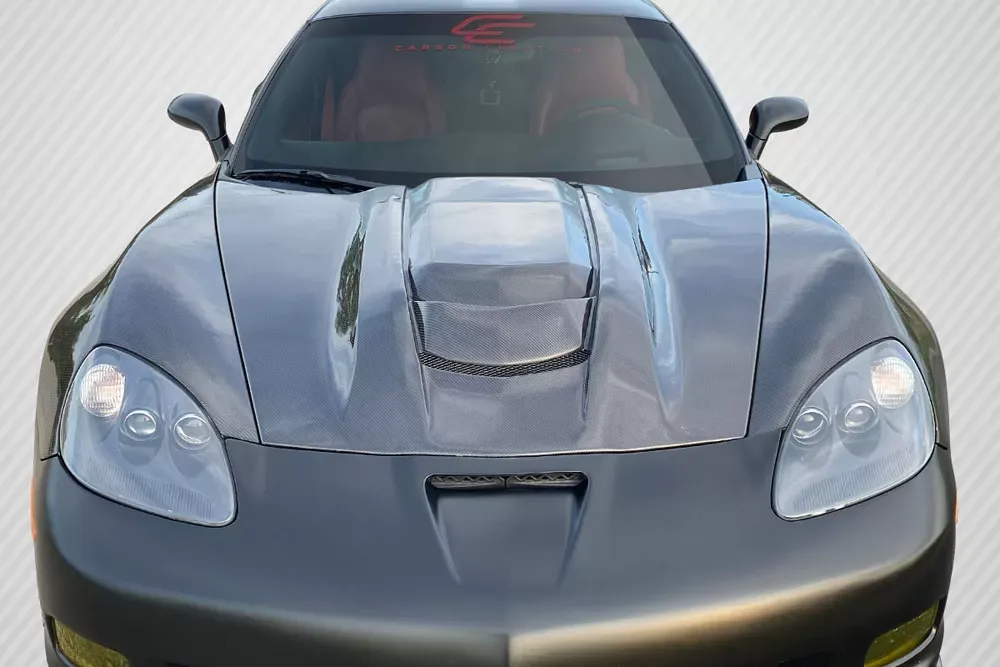 2005-2013 Chevrolet Corvette C6 Carbon Creations ZR1 V2 Hood - 1 Piece - 115346