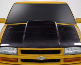 1994-2004 Chevrolet S-10 1994-2004 GMC Sonoma 1995-2004 Chevrolet Blazer 1995-2001 GMC Jimmy 98-00 Envoy Carbon Creations Cowl Hood - 1 Piece