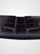 1999-2002 Chevrolet Silverado 2000-2006 Tahoe Suburban Carbon Creations Dual Ram Air Hood - 1 Piece                                     - 115434 - Image 4