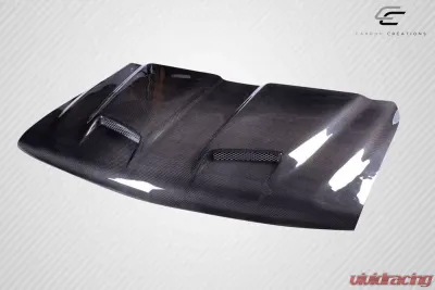 1999-2002 Chevrolet Silverado 2000-2006 Tahoe Suburban Carbon Creations Dual Ram Air Hood - 1 Piece - 115434