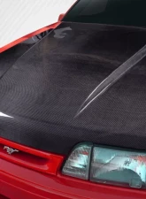 1987-1993 Ford Mustang Carbon Creations 2" Cowl Hood - 1 Piece                                     - 115439 - Image 4