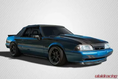 1987-1993 Ford Mustang Carbon Creations 2" Cowl Hood - 1 Piece - 115439