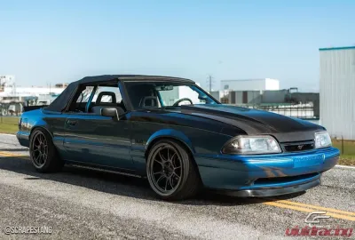 1987-1993 Ford Mustang Carbon Creations 2" Cowl Hood - 1 Piece - 115439