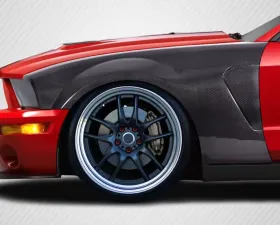 2005-2009 Ford Mustang Carbon Creations GT350 V2 Look Front Fenders - 2 Piece
